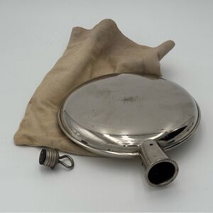 Antique Early 20th Century Cello Hot Water Bottle w/ Original Plug & Bag